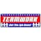 Signmission TEAMWORK GET JOB DONE! BANNER SIGN safety insurance signage, 72" H, B-72 Teamwork Get Job Don B-72 Teamwork Get The Job Don - alternate 1